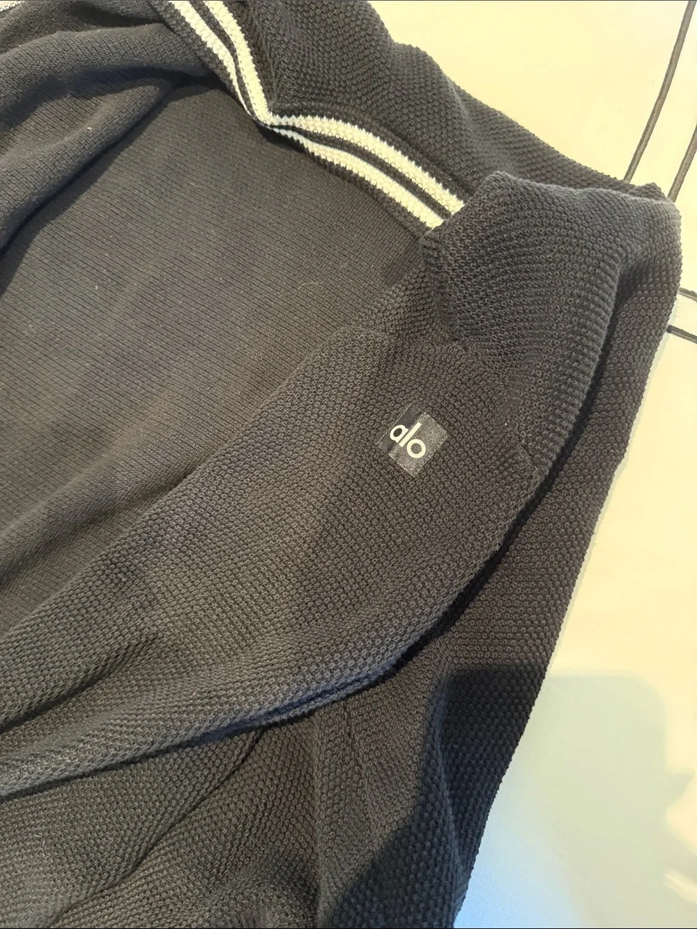 Alo yoga Tennis club sweater knit cardigan